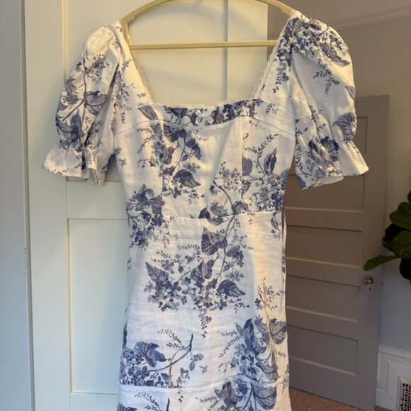 REFORMATION Evianna Linen Dress - Size 4 - Picture 2 of 5